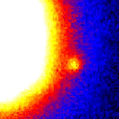 Gliese 229B discovery image from the Palomar 60 Adaptive Optics Coronograph.